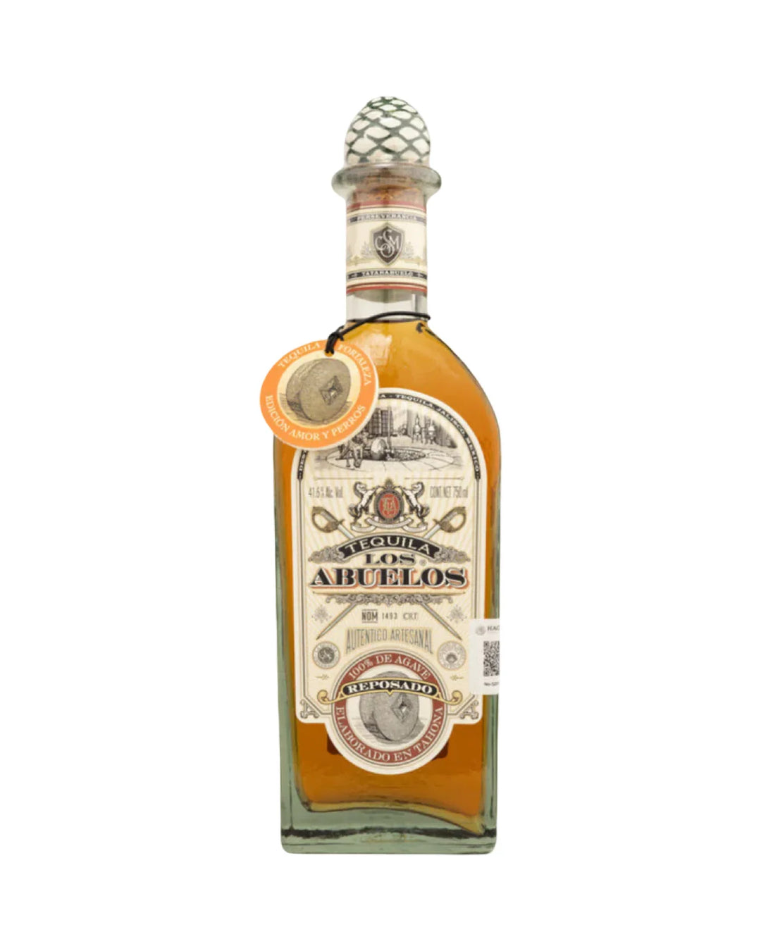 Fortaleza Los Abuelos Reposado Amor y Perros Tequila 750ml
