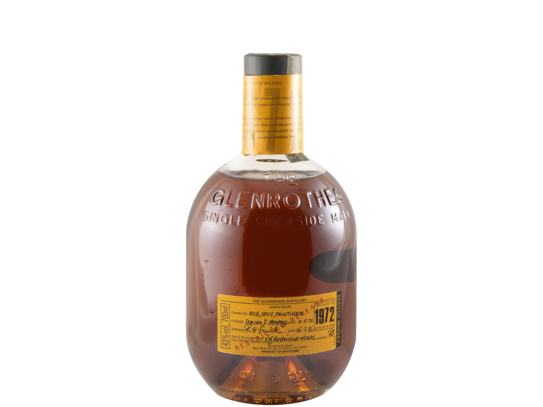 Glenrothes 1972 24 Year Old Single Malt Scotch Whisky
