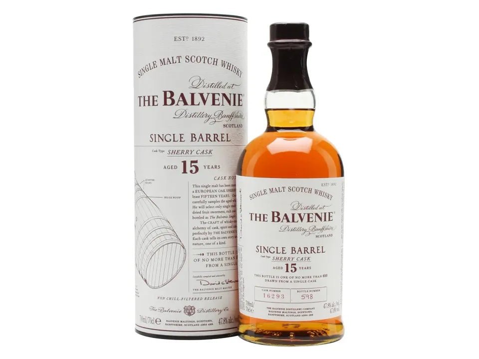 Balvenie 15 Year Old Single Barrel Sherry Cask Scotch - The Rare Whiskey Shop