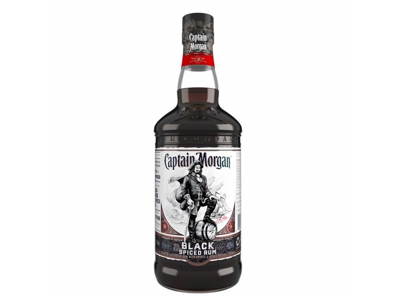 Captain Morgan Black Spiced Rum 750ml - The Rare Whiskey Shop