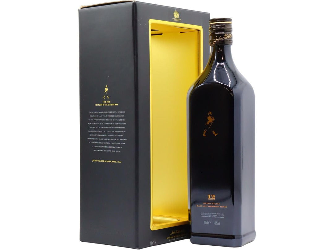 Johnnie Walker Black 100th Anniversary Edition The Striding Man 12 Year Old - The Rare Whiskey Shop
