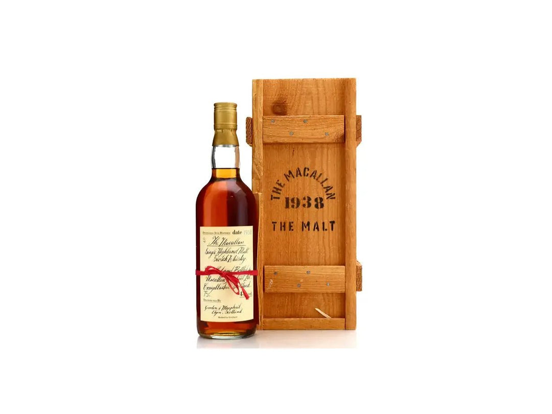 Macallan 1938 Handwritten Red Ribbon 45 Year Old - The Rare Whiskey Shop