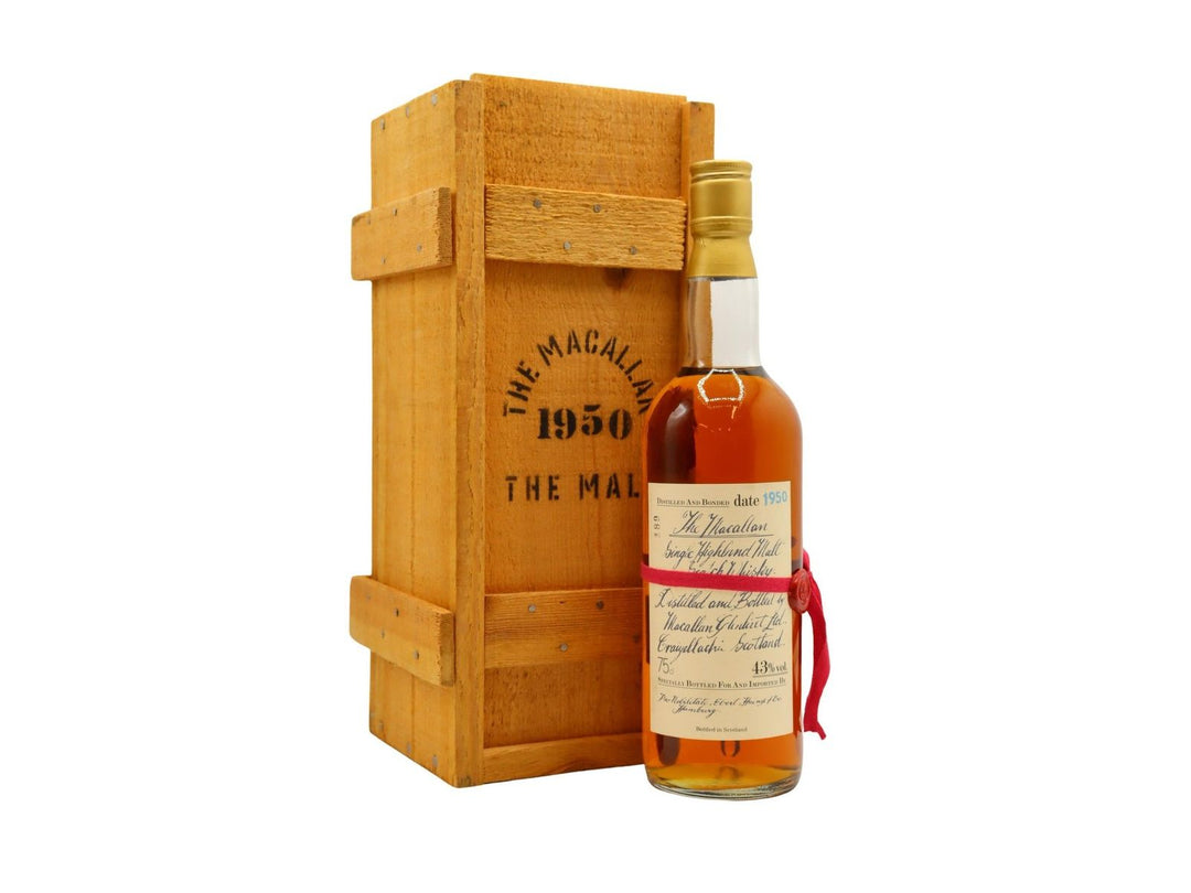 Macallan 1950 Handwritten Red Ribbon 30 Year Old - The Rare Whiskey Shop