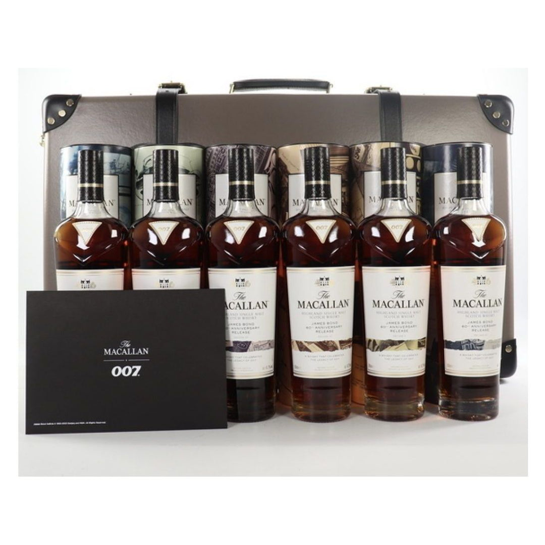 Macallan James Bond 60th Anniversary Collection Globe-Trotter Suitcase (With Prints) - The Rare Whiskey Shop