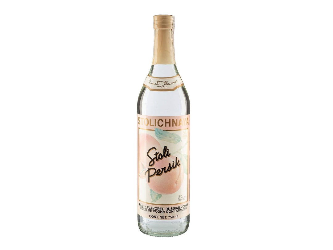 Stolichnaya Persik Russian Vodka Older Bottling 1L - The Rare Whiskey Shop