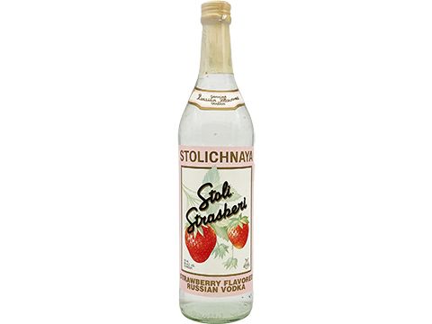 Stolichnaya Strasberi Russian Vodka Older Bottling 1L - The Rare Whiskey Shop