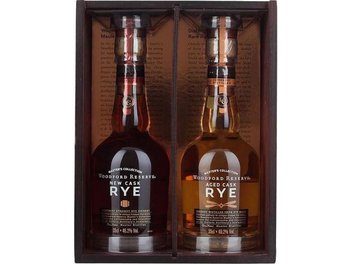 Woodford Reserve Master's Collection New Cask Rye & Aged Cask Rye Set 375ml - The Rare Whiskey Shop